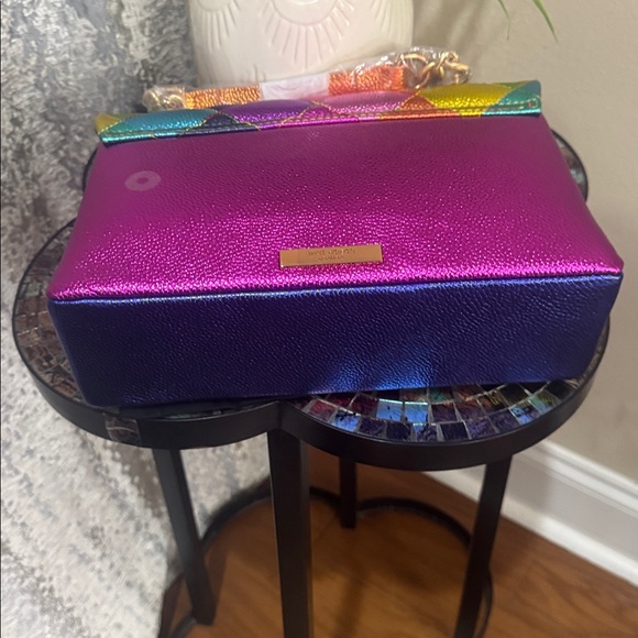 Kurt Geiger Rainbow Quilted Shoulder Bag - Picture 11 of 17